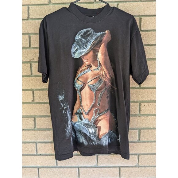 Beyoncé Official Renaissance World Tour Merch Disco Cowboy Hat T-Shirt LARGE - Picture 3 of 3